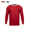 ARI X TSUBASA 2025 WAKABAYASHI SCHOOL LS JERSEY - RED/WHITE/BLACK