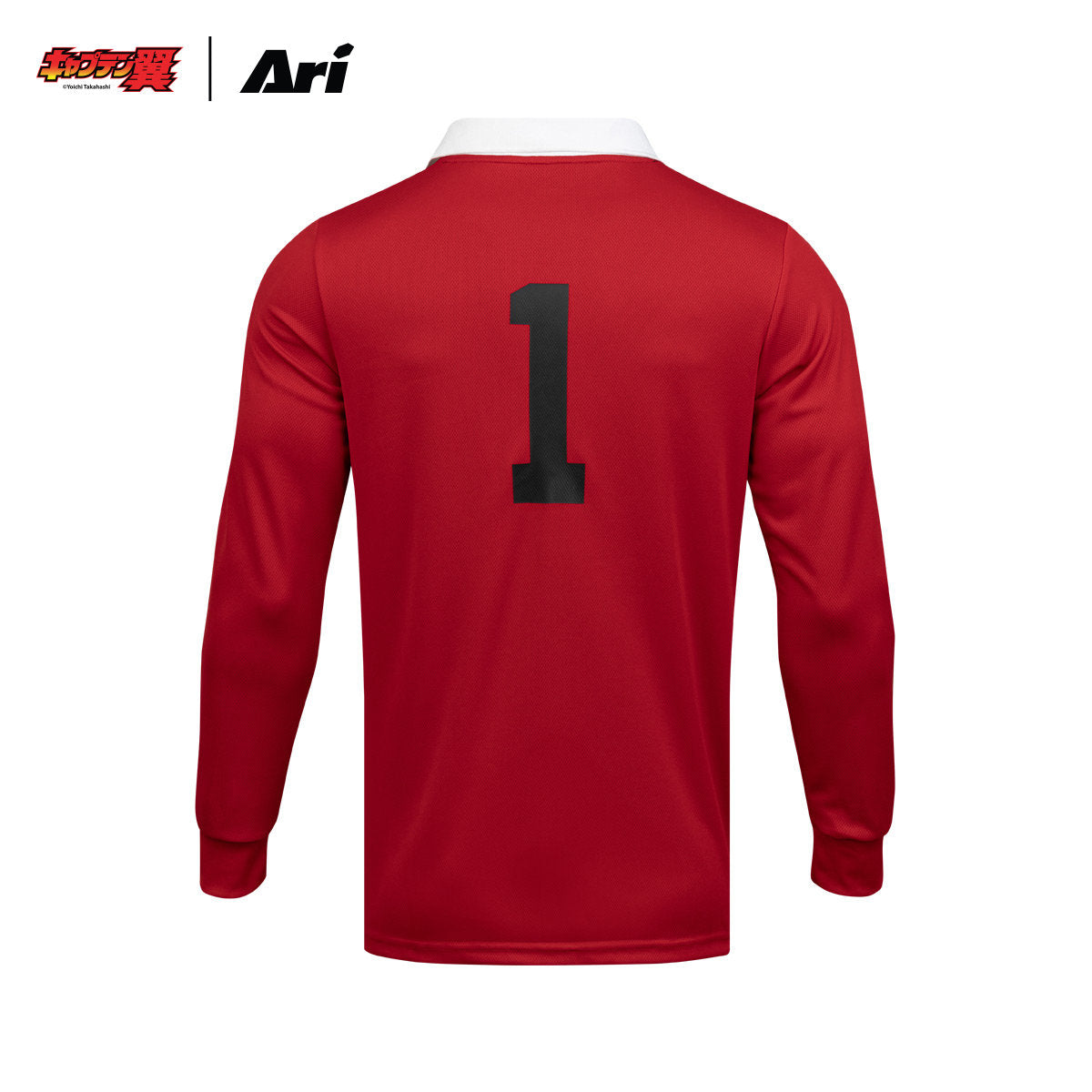 ARI X TSUBASA 2025 WAKABAYASHI SCHOOL LS JERSEY - RED/WHITE/BLACK