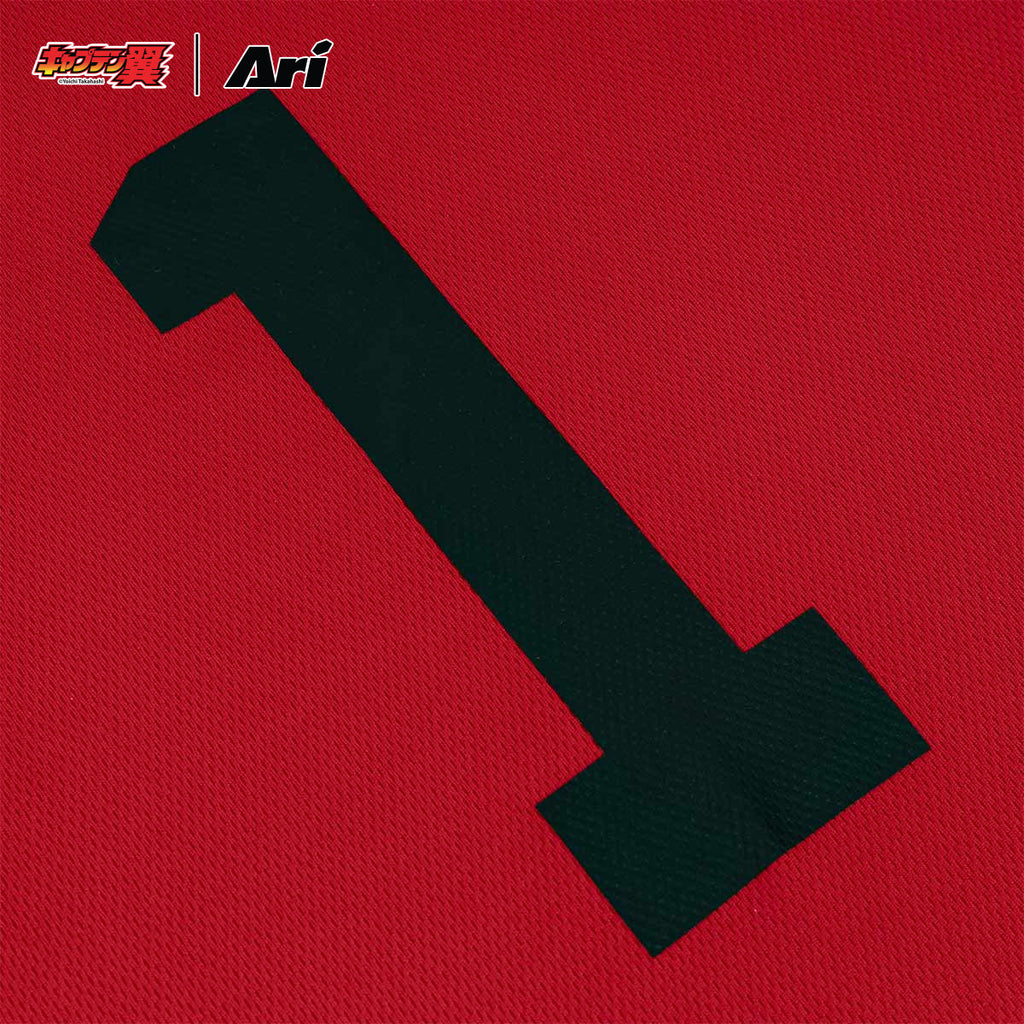 ARI X TSUBASA 2025 WAKABAYASHI SCHOOL LS JERSEY - RED/WHITE/BLACK