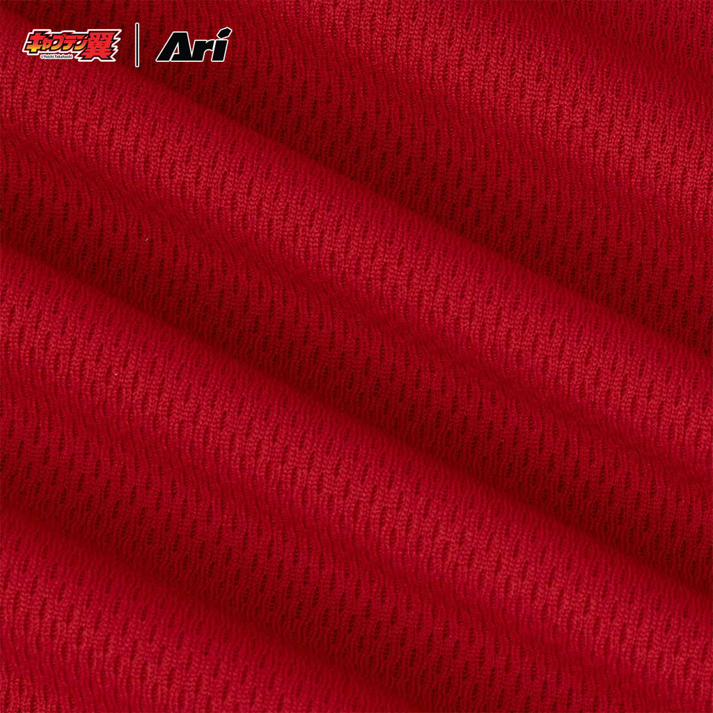 ARI X TSUBASA 2025 WAKABAYASHI SCHOOL LS JERSEY - RED/WHITE/BLACK