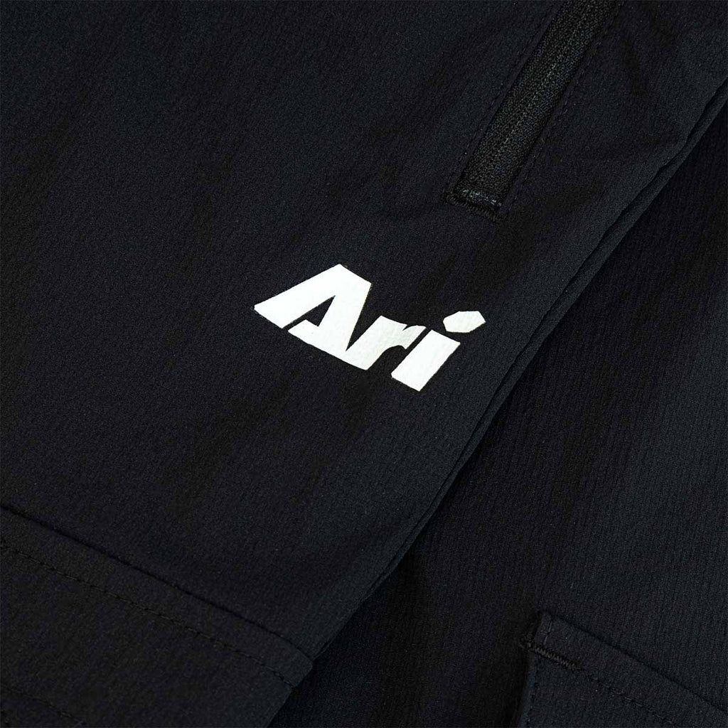 ARI ADEPT CARGO PANTS - BLACK/BLACK/WHITE	