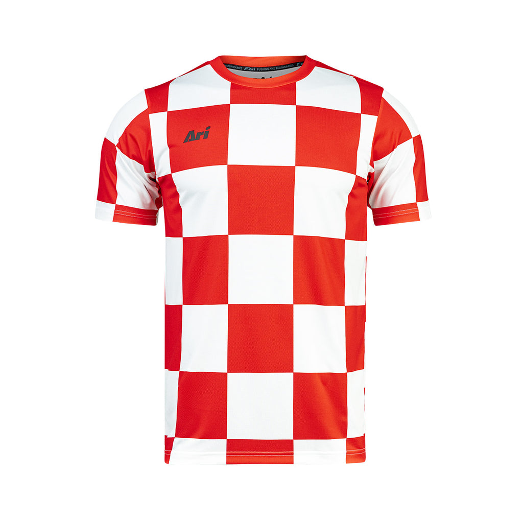  ARI ADEPT CHECKER TEAM JERSEY- RED/WHITE/BLACK