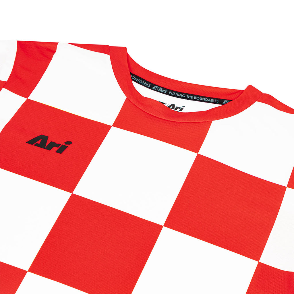  ARI ADEPT CHECKER TEAM JERSEY- RED/WHITE/BLACK