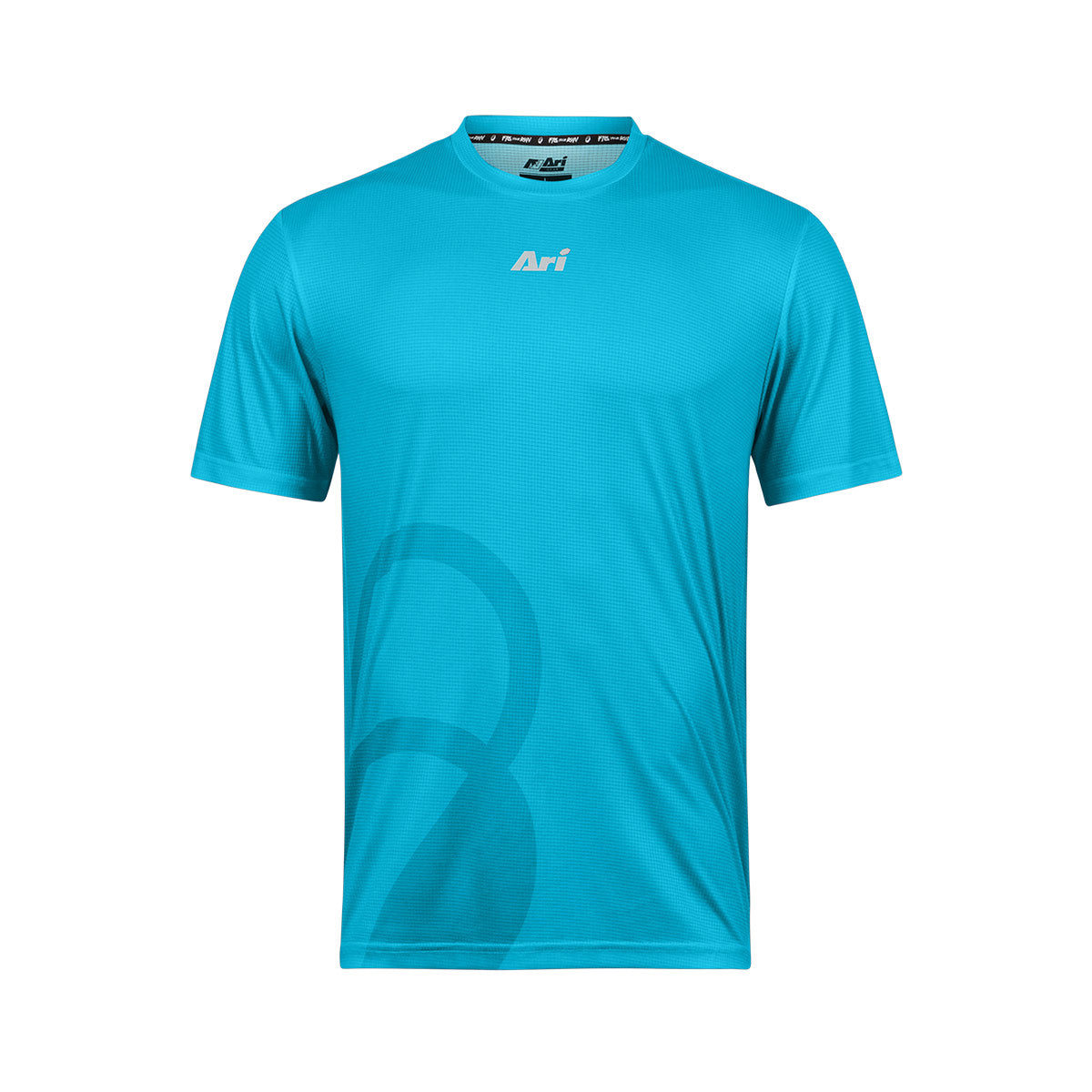 Ari Adept Signature Running Tee Blue Black Silver