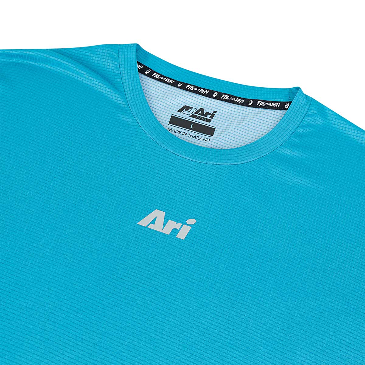 Ari Adept Signature Running Tee Blue Black Silver