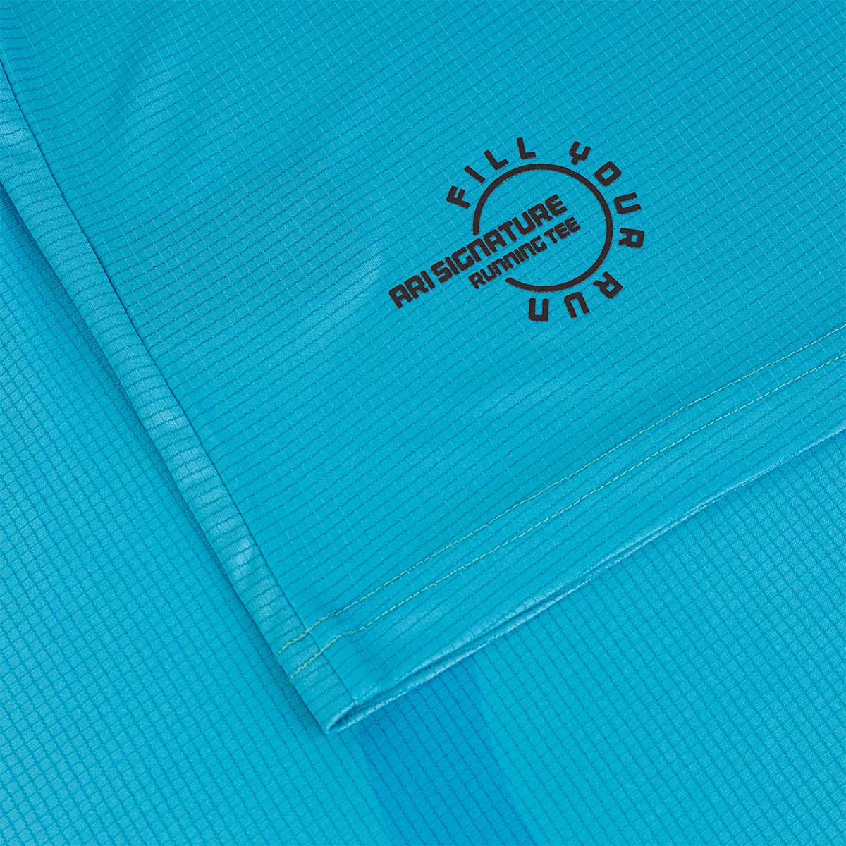 Ari Adept Signature Running Tee Blue Black Silver