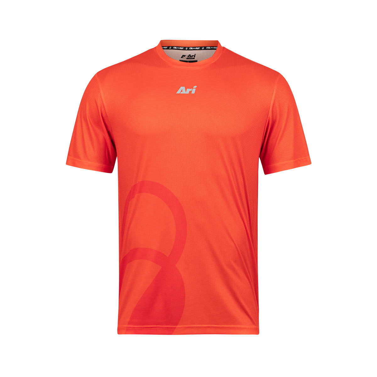 ARI ADEPT SIGNATURE RUNNING TEE - RED/BLACK/SILVER