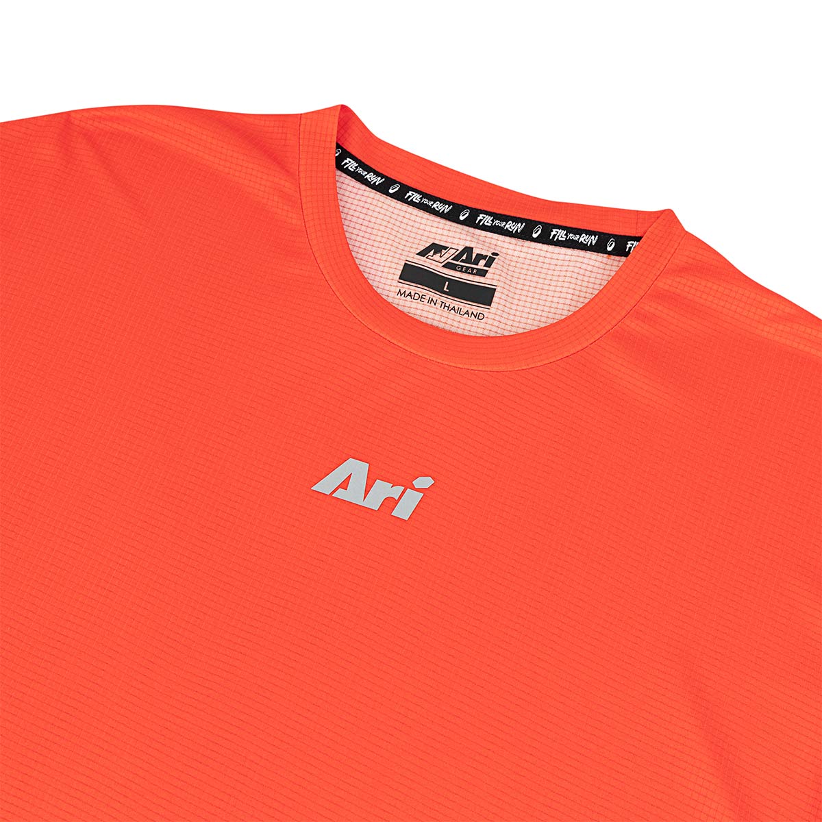 ARI ADEPT SIGNATURE RUNNING TEE - RED/BLACK/SILVER