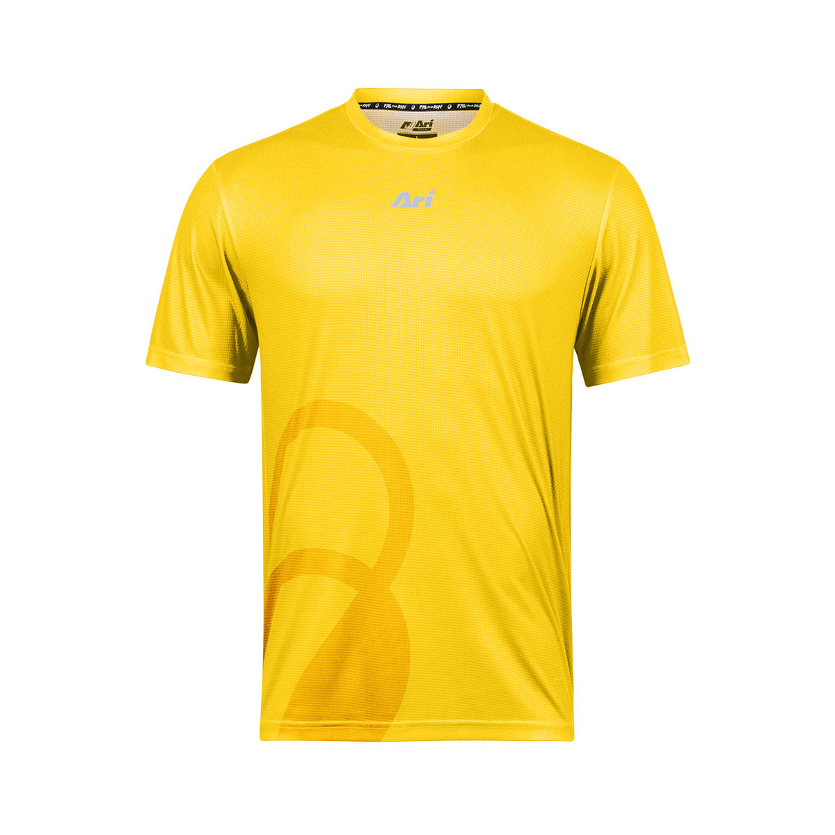 Ari Adept Signature Running Tee Yellow Black Silver