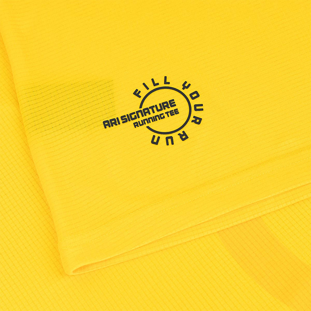 Ari Adept Signature Running Tee Yellow Black Silver