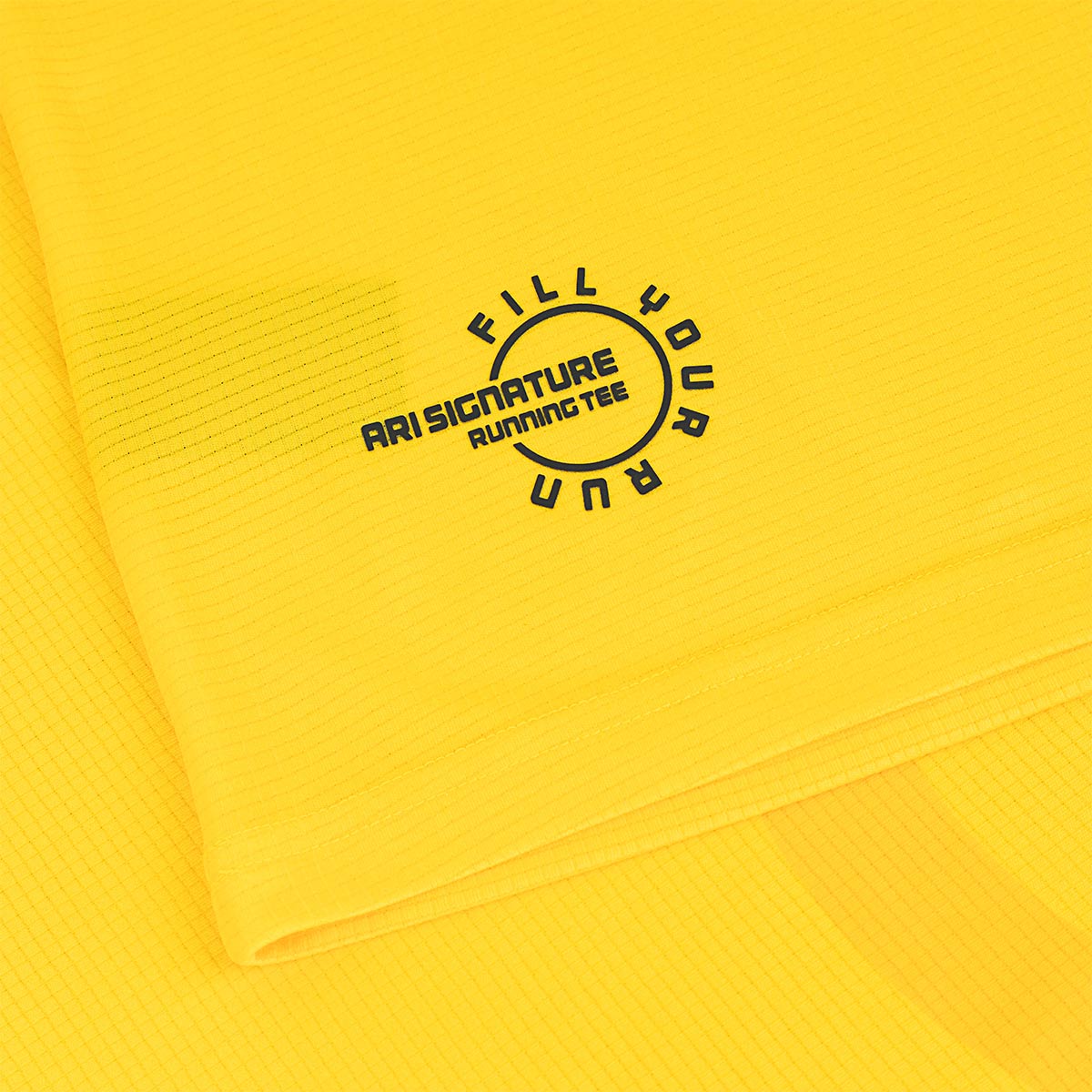 Ari Adept Signature Running Tee Yellow Black Silver