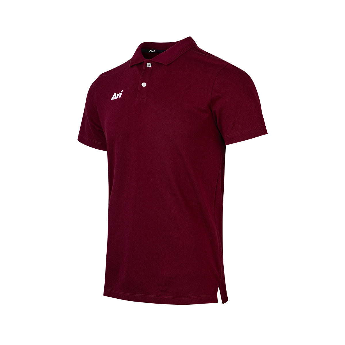 ARI ADEPT SMART POLO - BURGUNDY/WHITE/BURGUNDY