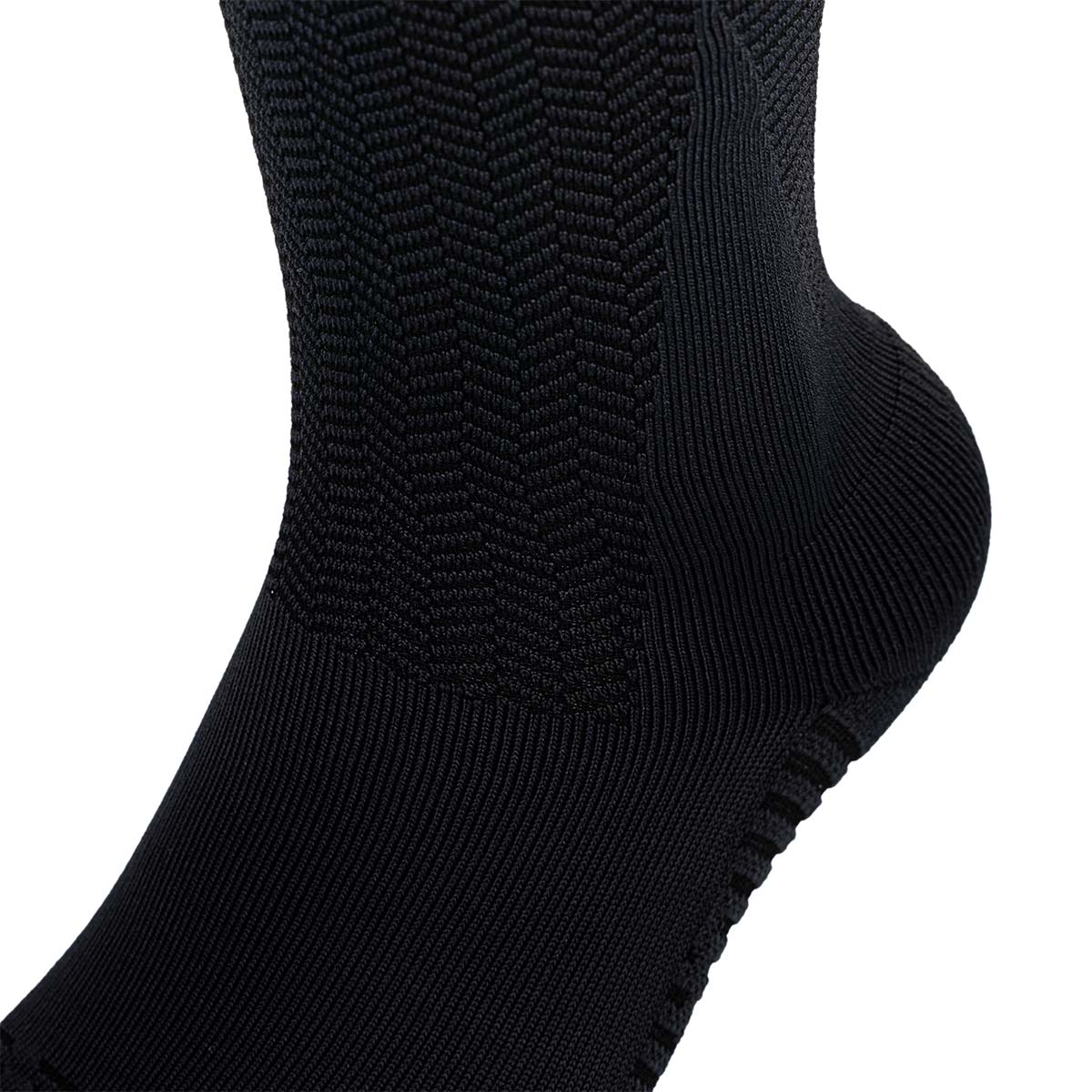 Ari Adept Terry Running Crew Socks Black White Black