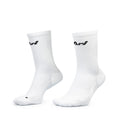 Ari Adept Terry Running Crew Socks White Black White