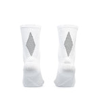 Ari Adept Terry Running Crew Socks White Black White