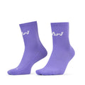 Ari Adept Terry Running Qtr Socks Lavender White Lavender