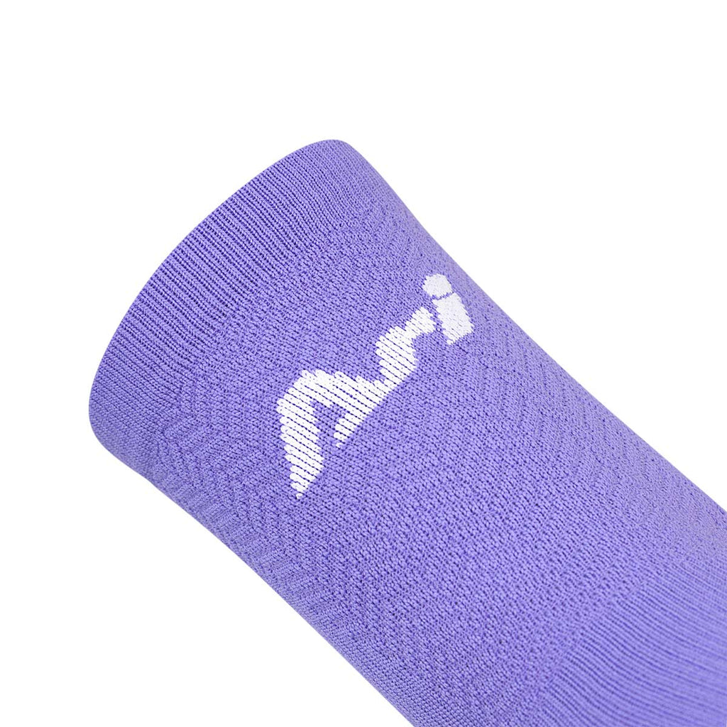 Ari Adept Terry Running Qtr Socks Lavender White Lavender