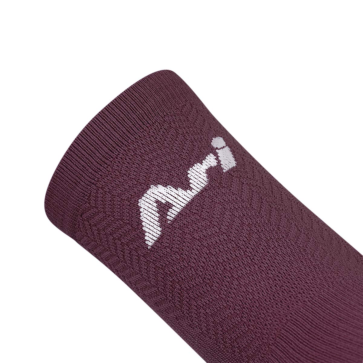 Ari Adept Terry Running Qtr Socks Maroon White Maroon