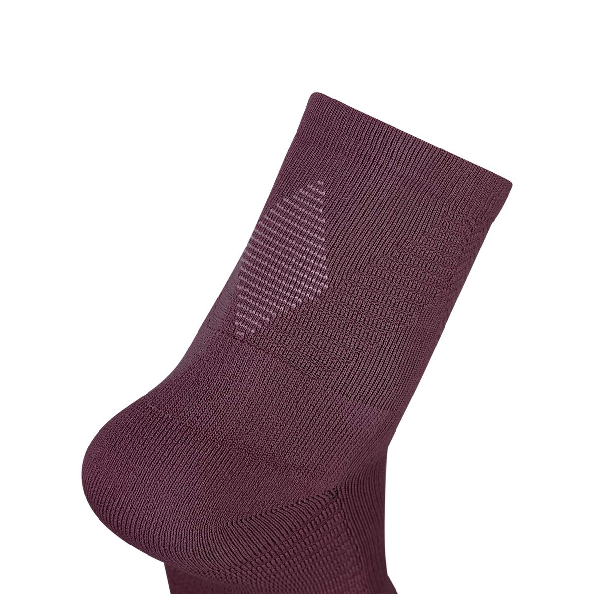 Ari Adept Terry Running Qtr Socks Maroon White Maroon