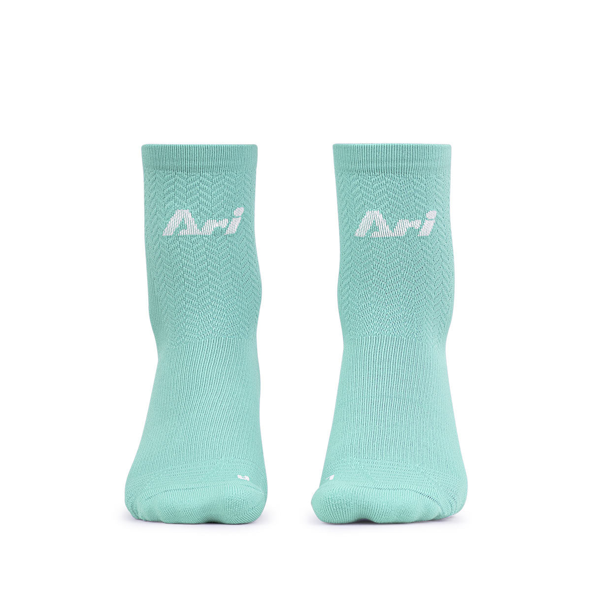 Ari Adept Terry Running Qtr Socks Stone White Stone