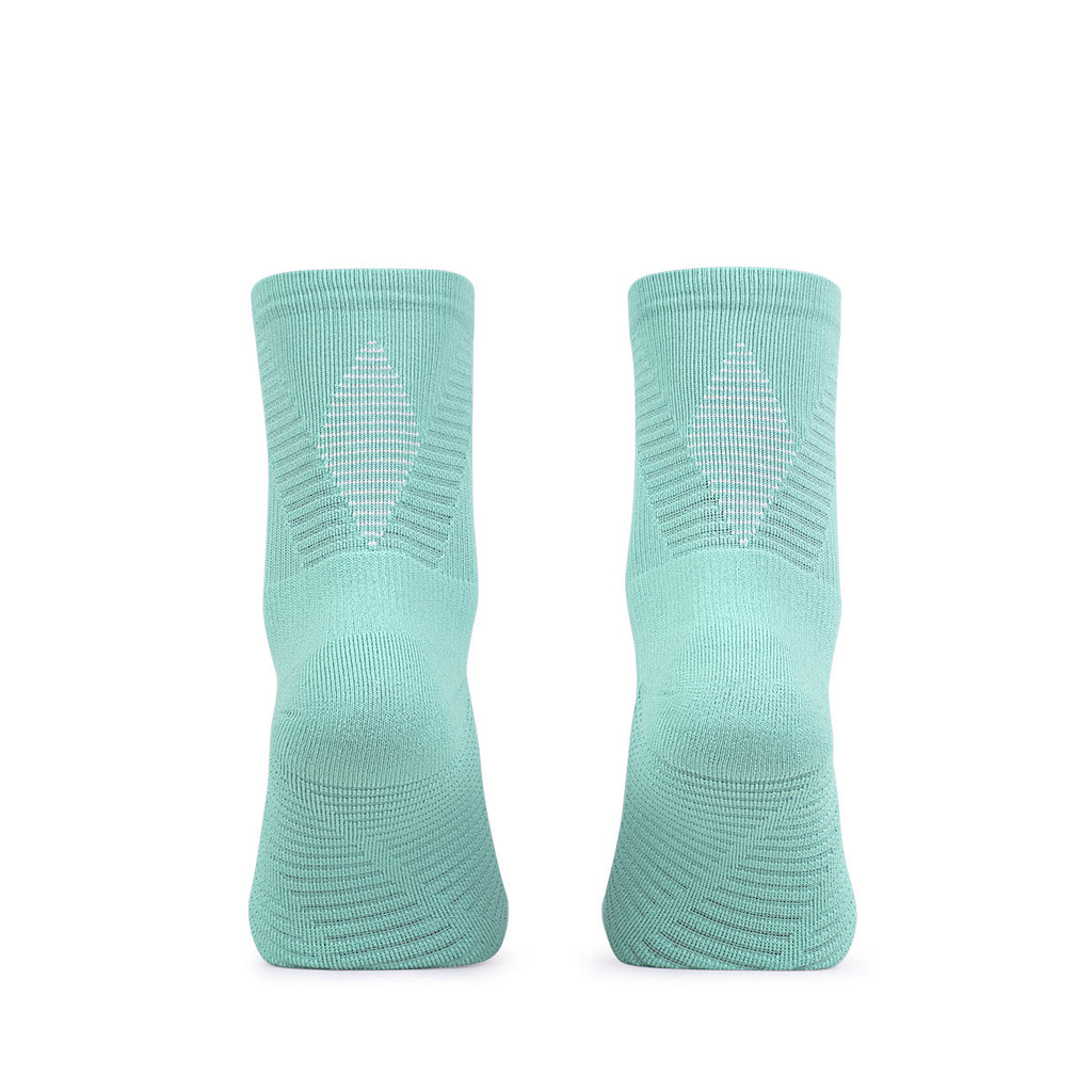 Ari Adept Terry Running Qtr Socks Stone White Stone