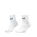 Ari Adept Terry Running Qtr Socks White Black White