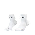 Ari Adept Terry Running Qtr Socks White Black White