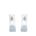 Ari Adept Terry Running Qtr Socks White Black White