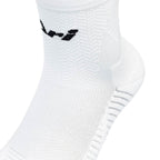 Ari Adept Terry Running Qtr Socks White Black White