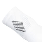Ari Adept Terry Running Qtr Socks White Black White