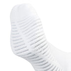 Ari Adept Terry Running Qtr Socks White Black White
