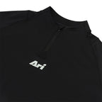 ARI ADEPT TRAINING QTR ZIP JACKET - BLACK/BLACK/SILVER