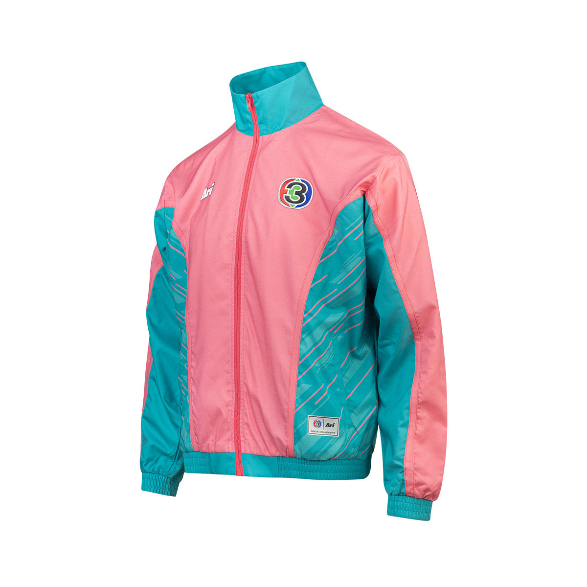 ARI CH3 56ANNIV PUNCH TEAM JACKET - PUNCH PINK/TURQUOISE/WHITE
