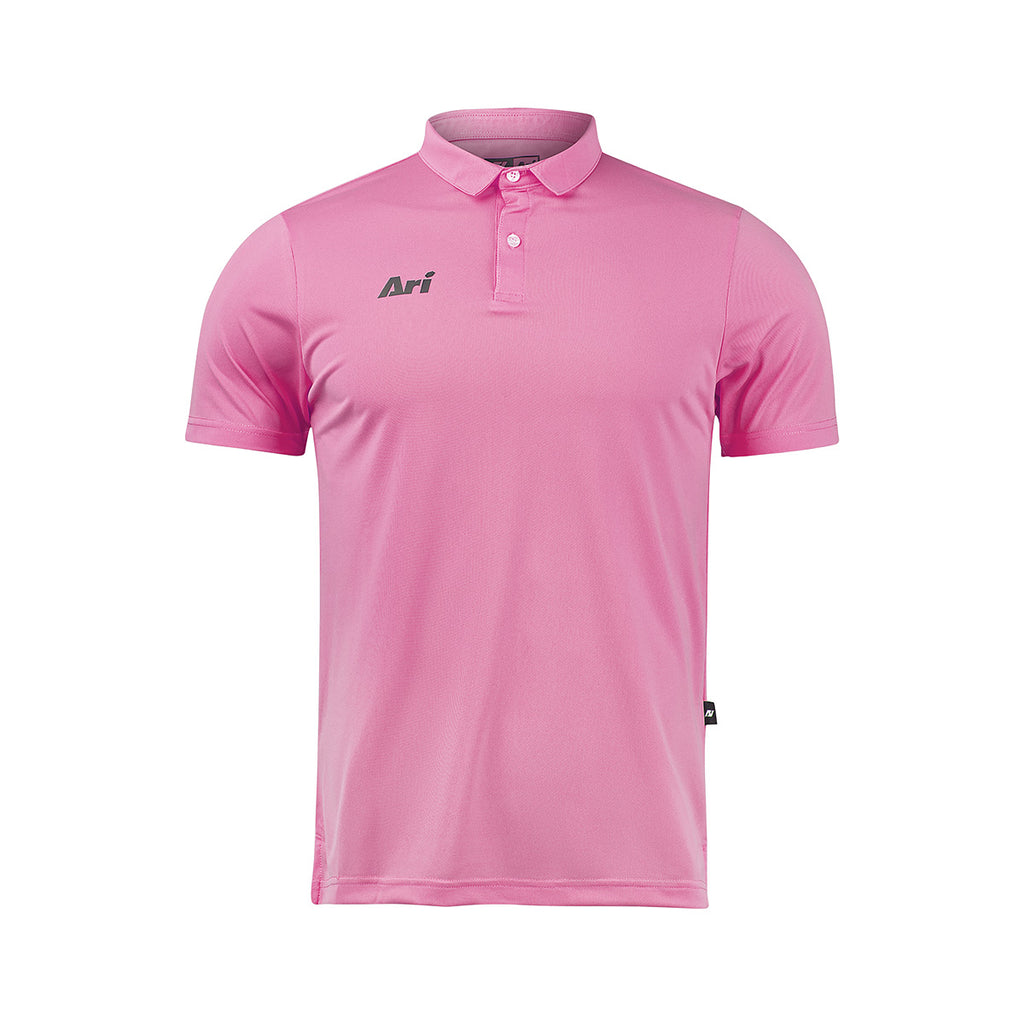 ARI CLASSIC BREATHABLE POLO - BLOSSOM PINK/BLACK