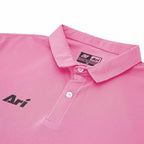 ARI CLASSIC BREATHABLE POLO - BLOSSOM PINK/BLACK