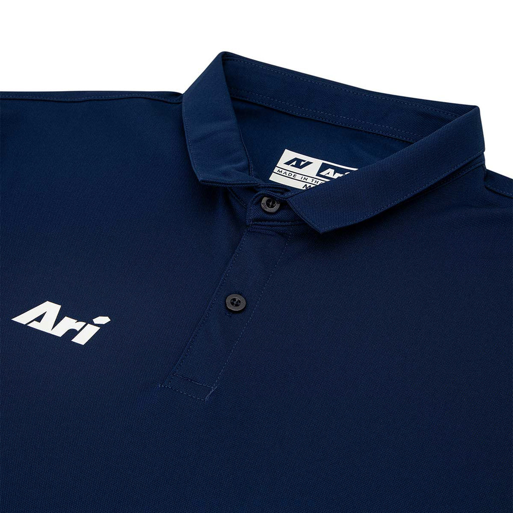 ARI CLASSIC BREATHABLE POLO - DEEP NAVY/WHITE