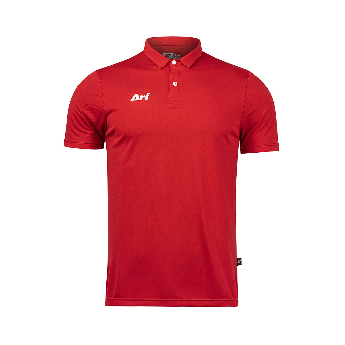 ARI CLASSIC BREATHABLE POLO - LAVA RED/WHITE