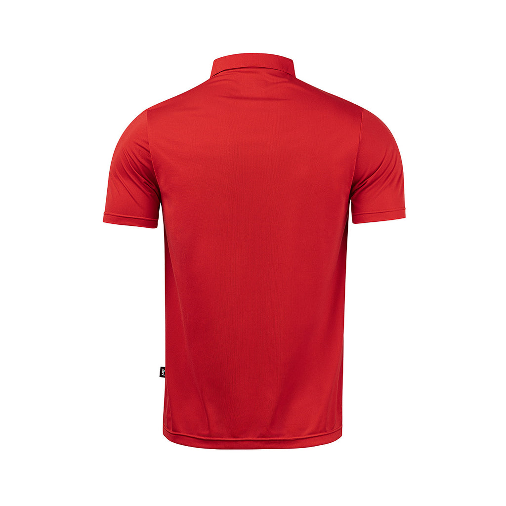 ARI CLASSIC BREATHABLE POLO - LAVA RED/WHITE
