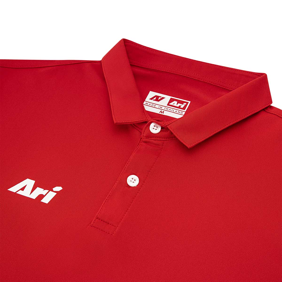 ARI CLASSIC BREATHABLE POLO - LAVA RED/WHITE