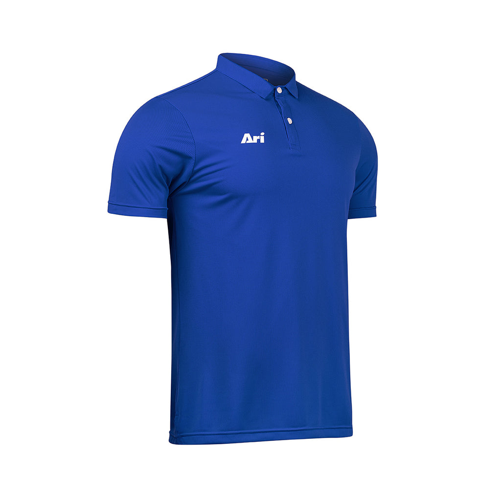 ARI CLASSIC BREATHABLE POLO - OCEAN BLUE/WHITE