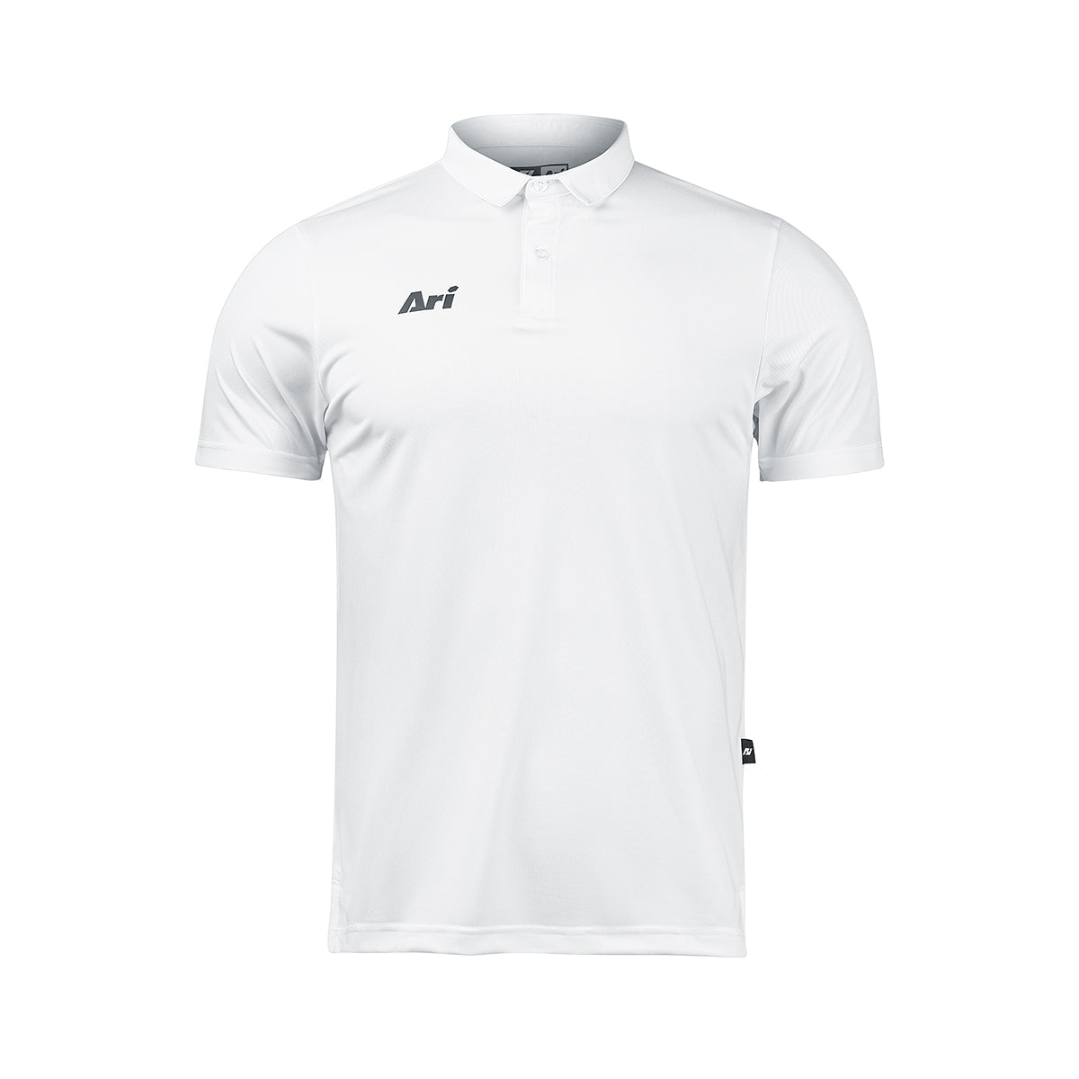 ARI CLASSIC BREATHABLE POLO - SALT WHITE/BLACK