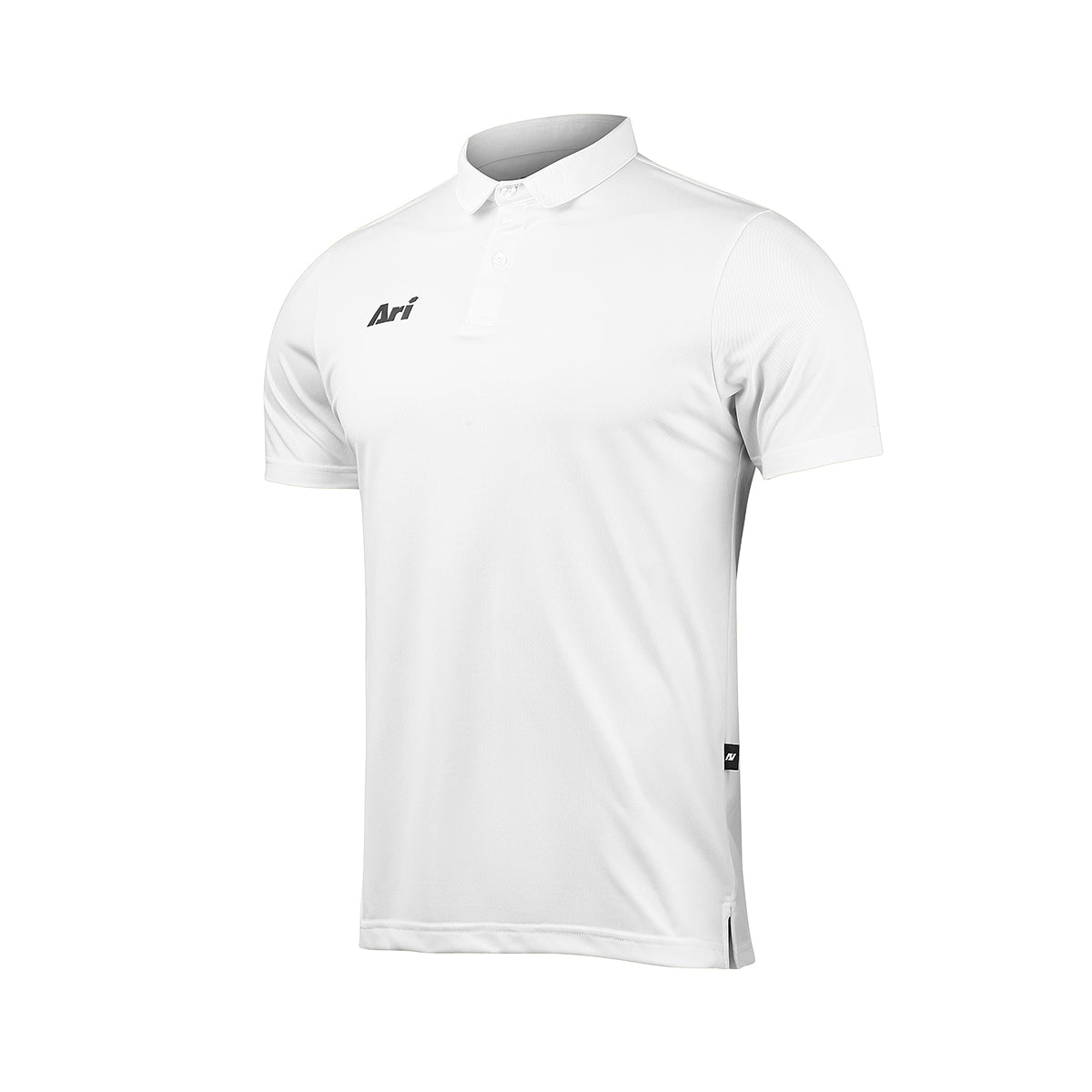 ARI CLASSIC BREATHABLE POLO - SALT WHITE/BLACK