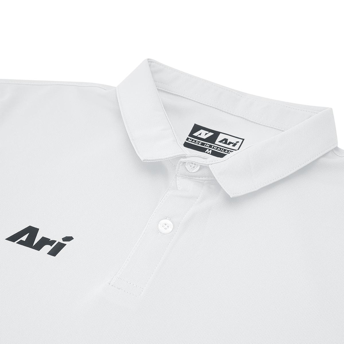 ARI CLASSIC BREATHABLE POLO - SALT WHITE/BLACK