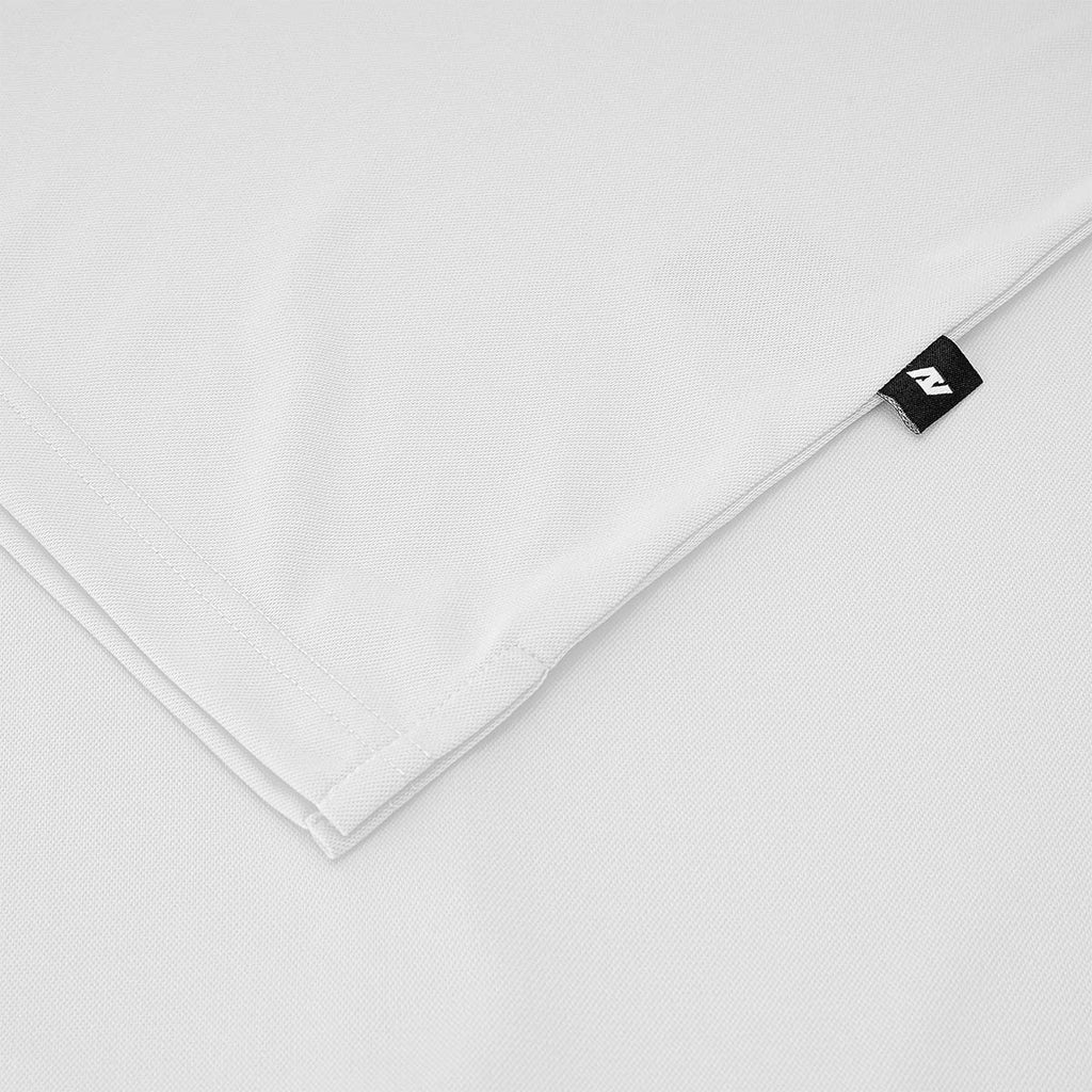 ARI CLASSIC BREATHABLE POLO - SALT WHITE/BLACK