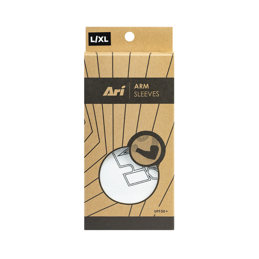 ARI COMPRESSION ARM SLEEVES - WHITE/BLACK/WHITE