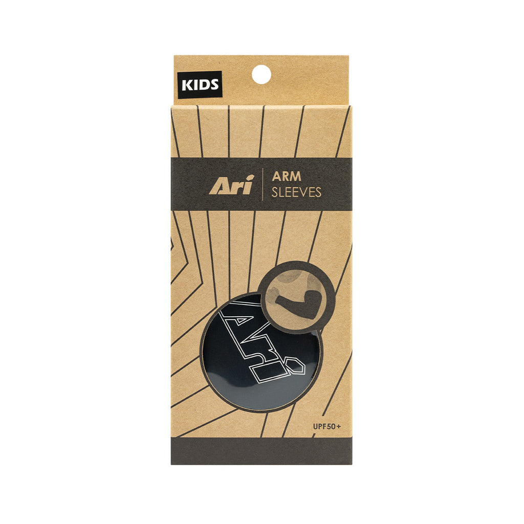 ARI COMPRESSION KIDS ARM SLEEVES - BLACK/WHITE