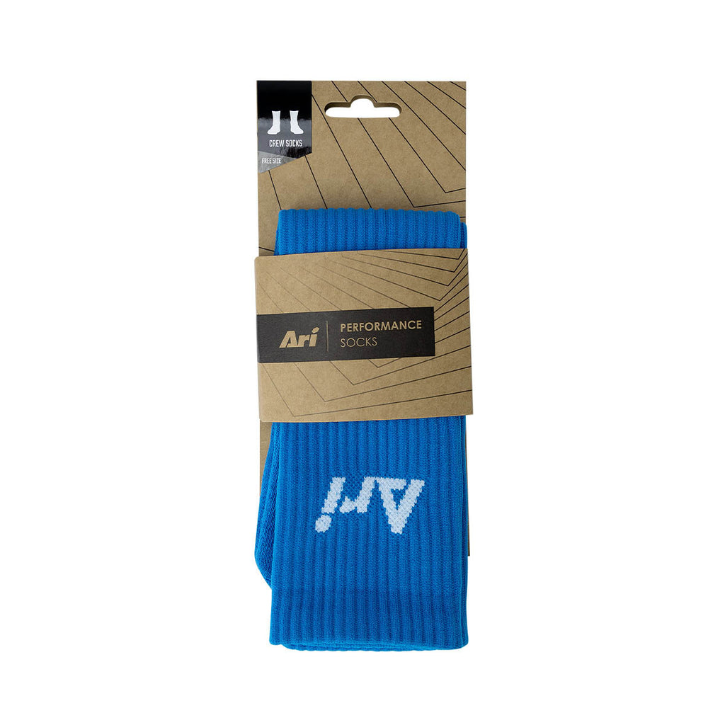 ARI CREW SOCKS - FREE SIZE - BLUE
