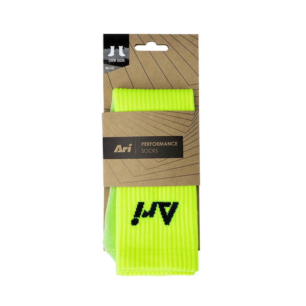 ARI CREW SOCKS - FREE SIZE - LIGHTGREEN