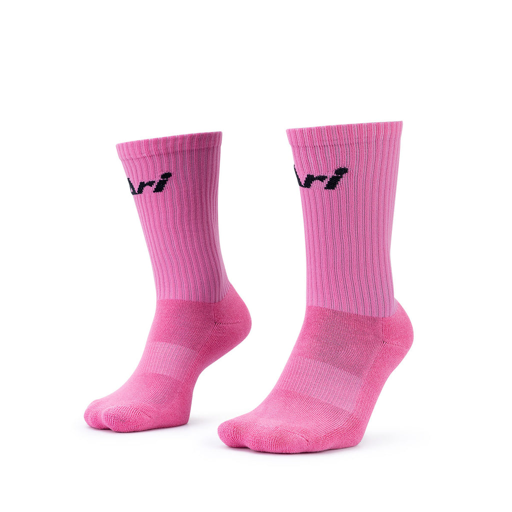 ARI CREW SOCKS - FREE SIZE - PINK