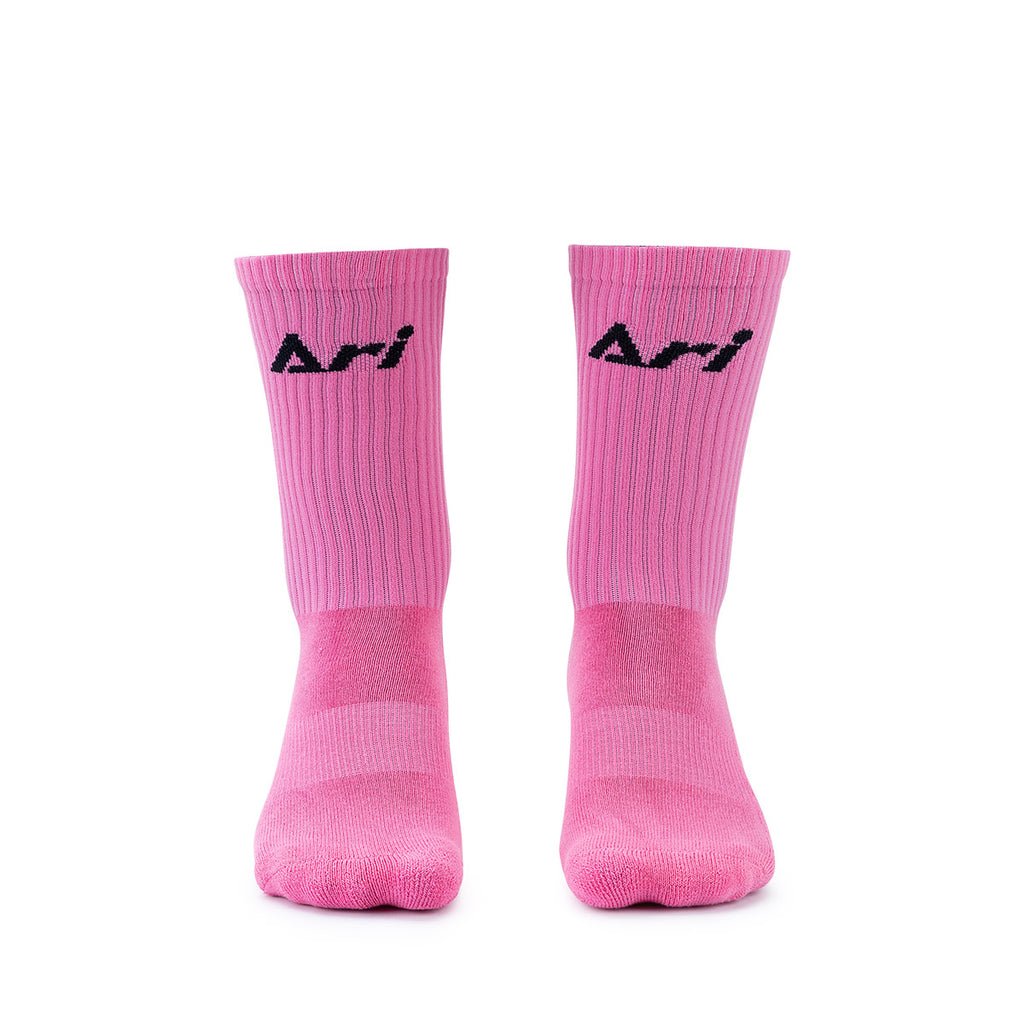 ARI CREW SOCKS - FREE SIZE - PINK